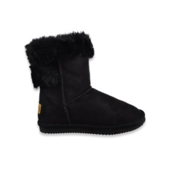 Cozy Black Kids Boots - Picture 2 of 3